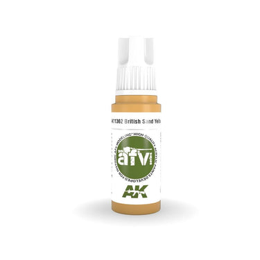 AK Interactive AK11362 British Sand Yellow Acrylic Paint 17ml 3rd Generation